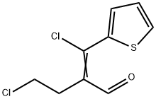 4-chloro-2-(chloro-2-thienylmethylene)butyraldehyde Struktur