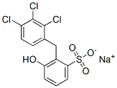sodium hydroxy[(trichlorophenyl)methyl]benzenesulphonate 结构式