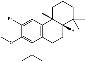 Phenanthrene, 6-bromo-1,2,3,4,4a,9,10,10a-octahydro-7-methoxy-1,1,4a-trimethyl-8-(1-methylethyl)-, (4aS,10aS)- Structure