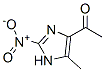 Ethanone, 1-(5-methyl-2-nitro-1H-imidazol-4-yl)- (9CI) Structure