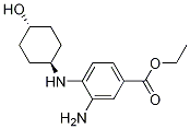 Benzoic acid, 3-aMino-4-[(trans-4-hydroxycyclohexyl)aMino]-, ethyl ester Structure