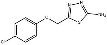 5-[(4-氯苯氧基)甲基]-1,3,4-噻二唑-2-胺 结构式