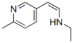(Z)-N-ethyl-2-(6-methyl-3-pyridyl)vinylamine 结构式