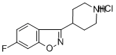 6-Fluoro-3-(4-piperidinyl)-1,2-benzisoxazole hydrochloride Struktur