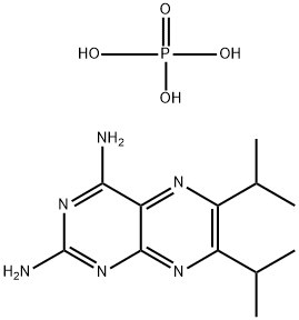 2,4-二氨基-6,7-二异丙基蝶啶磷酸盐 结构式