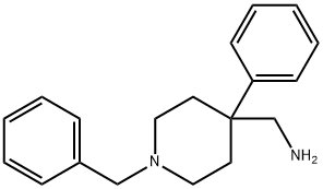 4-フェニル-1-(フェニルメチル)-4-ピペリジンメタンアミン 化学構造式