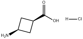 Cyclobutanecarboxylic acid, 3-amino-, hydrochloride, cis- Structure