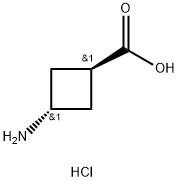 trans-3-AMinocyclobutanecarboxylic acid hydrochloride Struktur