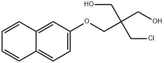 2-(Chloromethyl)-2-[(2-naphtyloxy)methyl]-1,3-propanediol 结构式