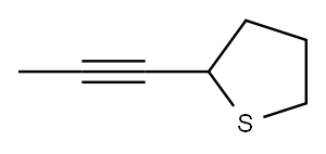 Thiophene, tetrahydro-2-(1-propynyl)- (9CI) Struktur