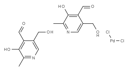 dichlorobispyridoxalpalladium (II) 结构式