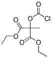 diethyl (chlorocarbonyloxy)methylmalonate  Structure