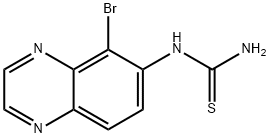 N-(5-溴喹喔啉-6-基)硫脲, 842138-74-3, 结构式