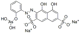 disodium 3-[[2-[(dihydroxyarsino)oxy]phenyl]azo]-4,5-dihydroxynaphthalene-2,7-disulphonate|