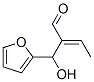 alpha-ethylidene-beta-hydroxyfuran-2-propionaldehyde Structure