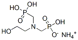 ammonium trihydrogen [[(2-hydroxyethyl)imino]bis(methylene)]bisphosphonate Structure