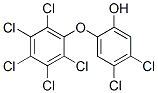 4,5-dichloro-2-(2,3,4,5,6-pentachlorophenoxy)phenol Structure