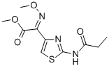 Methyl (Z)-alpha-(methoxyimino)-2-((1-oxopropyl)amino)-4-thiazoleaceta te Structure