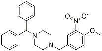 1-benzhydryl-4-[(4-methoxy-3-nitrophenyl)methyl]piperazine 结构式