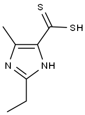 2-ETHYL-4-METHYLIMIDAZOLE-5-DITHIOCARBOXYLIC ACID 结构式