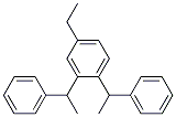 4-エチル-1,2-ビス(1-フェニルエチル)ベンゼン 化学構造式