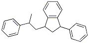 1-phenyl-3-(2-phenylpropyl)indan Structure