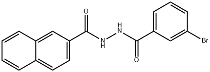 2'-(3-bromobenzoyl)-2-naphthohydrazide  Struktur