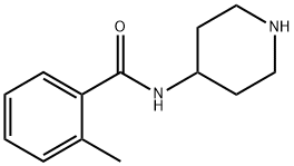 2-甲基-N-(哌啶-4-基)苯甲酰胺, 84296-96-8, 结构式