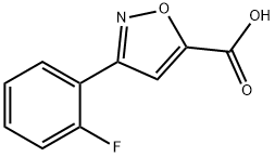 3-(2-fluorophenyl)isoxazole-5-carboxylic acid(SALTDATA: FREE) Structure