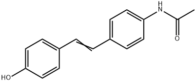 4'-[(αE)-p-Hydroxystyryl]acetanilide 结构式