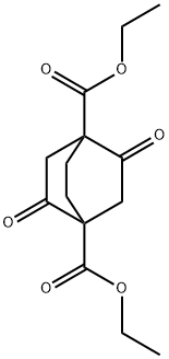 2,5-二氧代二环[2.2.2]辛烷-1,4-二甲酸二乙酯, 843-59-4, 结构式