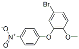 4-ブロモ-1-メトキシ-2-(4-ニトロフェノキシ)ベンゼン 化学構造式