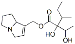 2-Hydroxy-2-(1-hydroxyethyl)-3-methylpentanoic acid [[5,6,7,7a-tetrahydro-3H-pyrrolizin]-1-ylmethyl] ester Structure
