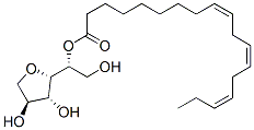 Sorbitan, mono[(Z,Z,Z)-9,12,15-octadecatrienoate] Structure