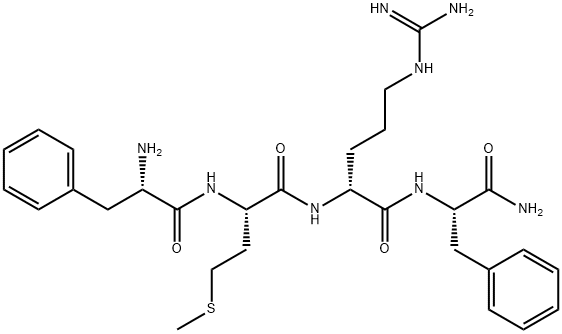 H-PHE-MET-D-ARG-PHE-NH2, 84313-44-0, 结构式