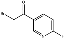 Ethanone, 2-bromo-1-(6-fluoro-3-pyridinyl)- (9CI) Structure