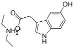 diethylammonium 5-hydroxy-1H-indole-3-acetate 结构式
