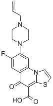 5H-Thiazolo(3,2-a)quinoline-4-carboxylic acid, 7-fluoro-5-oxo-8-(4-(2- propenyl)-1-piperazinyl)- Structure