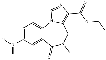NITROMAZENIL, 84377-97-9, 结构式