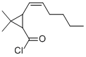 Cyclopropanecarbonyl chloride, 3-(1-hexenyl)-2,2-dimethyl- (9CI) Structure