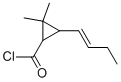Cyclopropanecarbonyl chloride, 3-(1-butenyl)-2,2-dimethyl- (9CI) Structure