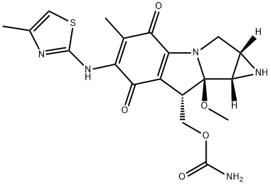 (1S,2S,9S,9aR)-6-Methyl-7-(4-methyl-2-thiazolylamino)-9-(carbamoyloxymethyl)-9a-methoxy-1,2-epimino-2,3,9,9a-tetrahydro-1H-pyrrolo[1,2-a]indole-5,8-dione|