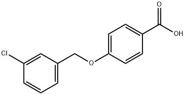 4-(3-CHLORO-BENZYLOXY)-BENZOIC ACID Structure