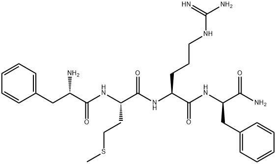 H-PHE-MET-ARG-D-PHE-NH2 Structure