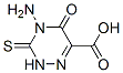 1,2,4-Triazine-6-carboxylicacid,4-amino-2,3,4,5-tetrahydro-5-oxo-3-thioxo- Structure