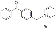 1-[(4-benzoylphenyl)methyl]pyridinium bromide 结构式