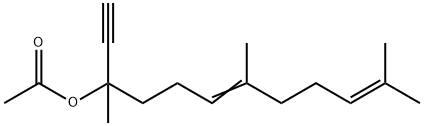3,7,11-trimethyldodeca-6,10-dien-1-yn-3-yl acetate Structure