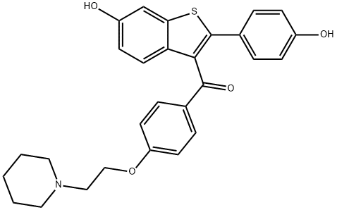 ラロキシフェン 化学構造式
