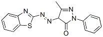 4-(2-苯并噻唑基偶氮)-2,4-二氢-5-甲基-2-苯基-3H-吡唑-3-酮, 84455-35-6, 结构式