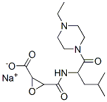 sodium 3-[[1-(4-ethylpiperazin-1-yl)-4-methyl-1-oxo-pentan-2-yl]carbam oyl]oxirane-2-carboxylate 结构式